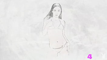 Preview 1 of Beutiful Sex Girl - Tiny small tits model posed on the sun totally naked