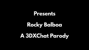 Preview 1 of Monika Sandiego - Rocky Balboa - 3DXChat Parody