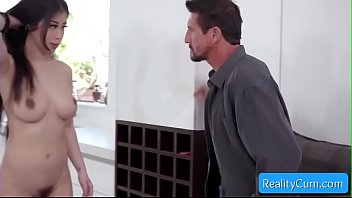 Preview 1 of Mia Sky - Sexy big tit asian slut Jade Kush syck massive white fat cock and get fucked from behind