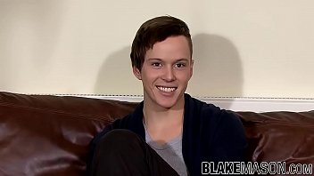 Preview 1 of New Xxx Pagbi - UK amateur twink Alex C solo dick stroking during interview