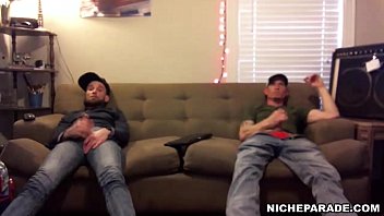 Preview 3 of Hornyallgirls Schoolstudent - NICHE PARADE - Hidden Cam Footage Of Two Straight Guys Off In My Hostel