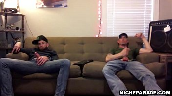 Preview 4 of Hornyallgirls Schoolstudent - NICHE PARADE - Hidden Cam Footage Of Two Straight Guys Off In My Hostel