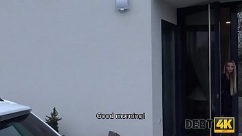 Preview 1 of Scratch Ass - DEBT4k. Smart and beautiful lady knows how to solve all her problems