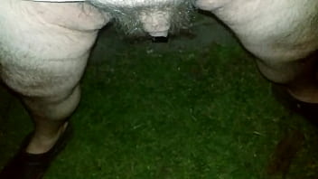 Preview 2 of Hemale Raped With Big Cock - Peeing outside... Again