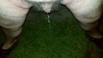 Preview 3 of Hemale Raped With Big Cock - Peeing outside... Again