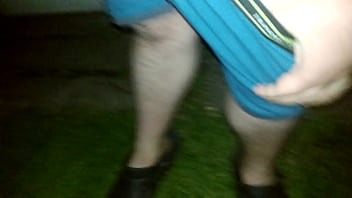 Preview 1 of Hemale Raped With Big Cock - Peeing outside... Again