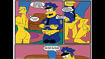 Preview 4 of Indian Sexxi Desi Hd - Hist&oacute_ria em Quadrinho Porn&ocirc_ - Cartoon Par&oacute_dia Os Simpsons - Sexo com o Policial