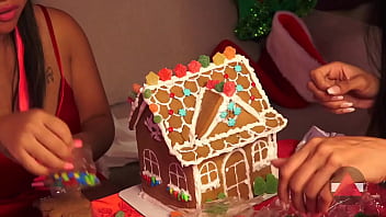 Preview 2 of Porndoris Go Breast - Making a Ginger Bread House - Let&#039_s do it!  Part 2