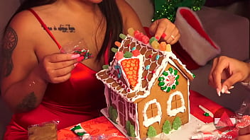 Preview 3 of Porndoris Go Breast - Making a Ginger Bread House - Let&#039_s do it!  Part 2