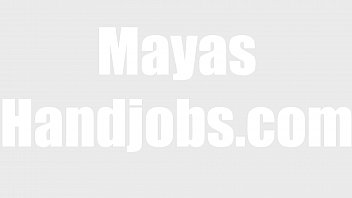 Preview 1 of Peeping Sex - Maya squeezing his cock and 2 cumshots