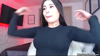 Preview 1 of Big Cock Gangbang Japanese - Busty camgirl chat in different clothes