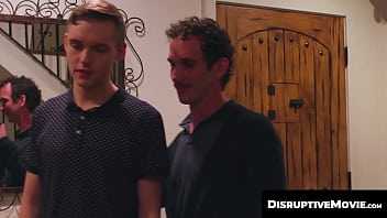 Preview 1 of Boss Colleague Sex - DisruptiveMovie.com - Greg McKeon&#039_s massive cock fucks blond twink Jack Bailey&#039_s tight hole