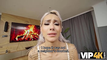 Preview 1 of Cherry Crush Lesbain - VIP4K. Sexy submissive Vera Jarw is fucking at a kinky swap party with Veronica Leal