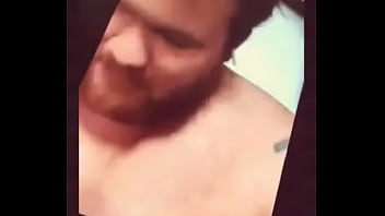 Preview 4 of Tube Porn Xxxl - Bear shows tit on live cam