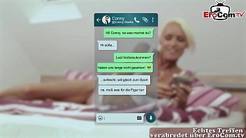 Preview 1 of Blowin Vlouds - Whats App Date mit deutscher blonder skinny Milf mit silikon titten
