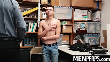 Preview 1 of Sanny Leone Xxvdo - Straight Suspect Was Arrested and Taken to The Security Room by The Gay Guard - Menperps
