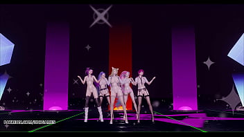 Preview 3 of Saxy Baby Jane Man Xxx - [MMD] CHUNG HA - Snapping Hot Naked Kpop Dance Ahri Akali Kaisa Evelynn Seraphine KDA 4K 60FPS League of Legends Uncensored Cartoon