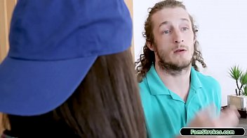 Preview 1 of Sex Slaves Boys - Tomboy stepsis sucking off her stepbro