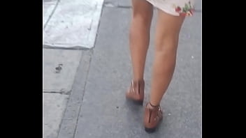 Preview 4 of Nia Joven - Masura en vestido transparente