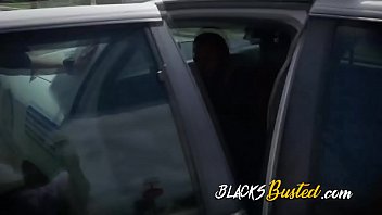 Preview 2 of Chubby Clos Up - Kinky blowjob in public for a BBC criminal by two horny MILFs with big boobs.