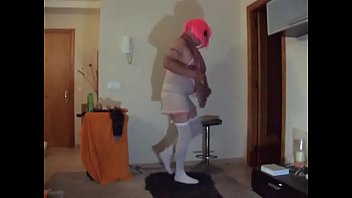 Preview 1 of Full Hd Xxxx Poran Onlain - Sissy Cocas see through outfit to retro music
