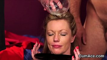 Preview 4 of Katreena Kaif Bad Vedious - Slutty honey gets jizz load on her face eating all the juice