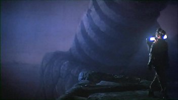 Preview 2 of Double Cum - Worm Sex Scene From The Movie Galaxy Of Terror :  Special remix with the deleted ass shot and ecstatic faces only visible in VHS.
