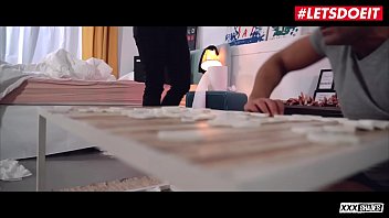 Preview 1 of Buna Stax - LETSDOEIT - Dirty Blonde Czech MILF Teases Boyfriend Till She Gets Cock - Angel Piaff