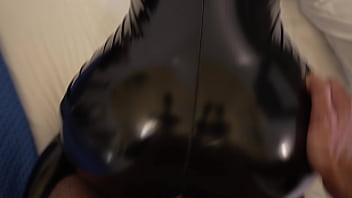 Preview 3 of Adik Dara Sleepknh - He picks me up and fucks me from behind,  and cums on my latex suit. I love doggystyle