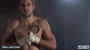 Preview 1 of Leah Gotti Big Ass - Hunks (Dante Colle,  Michael DelRay) try each other&#039_s cock after gym - Men.com