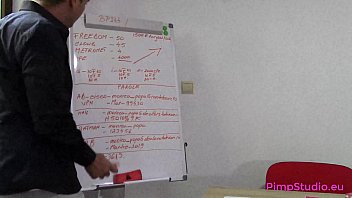 Preview 1 of Two Girls Drink Pessi - Horny Young Secretary CUM In Mounth With Her Office BOSS 4k