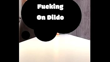 Preview 1 of Casting Hurt - Solo amateur fuck the dildo after a blowjob
