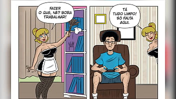 Preview 3 of Dames Sex - Hist&oacute_ria em Quadrinhos Porn&ocirc_ (HQ Porn&ocirc_) - Um Bico de Faxineira - Putarias na Favela - C&acirc_mera Caseira