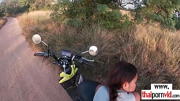 Preview 4 of Xxx Anemall - Hot asian european couple have a quick raw fuck outdoor