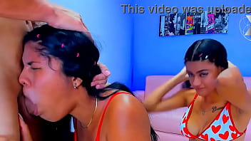 Preview 2 of Tube Belly Deep - sloppy deepthroat of a slut with her stepbrother