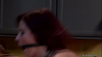 Preview 2 of Mom Pelajar - Busty MILF gets slave training