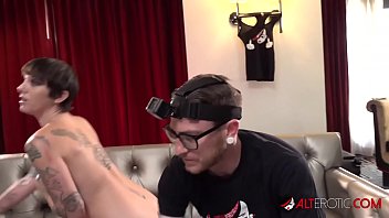 Preview 4 of Ryan Conner Handjob - Behind the scenes fun with tattooed slut Sully Savage