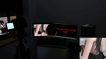 Preview 1 of Defloration Gsf - 3D sexy influencer slut teasing the big dick to fuck her pussy