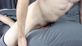 Preview 3 of 18yo Boy Nude - Humping my Pillow in Bed until I Cum in my Underwear (Solo Male Moaning)