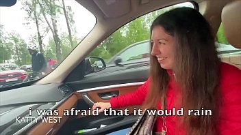 Preview 2 of Hifixxx Hot - 18 y.o. whore sucks dick in a car for money. Spread a slut for blowjob. Katty West