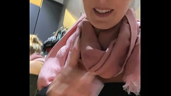 Preview 2 of Parincka Cho - Secretly pussy fingered to orgasm in shopping center dressing room