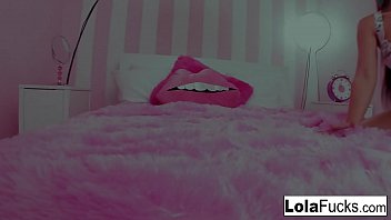 Preview 1 of Manipur Actress Fuck - Sexy named Lola plays wit her tight pussy in her bedroom