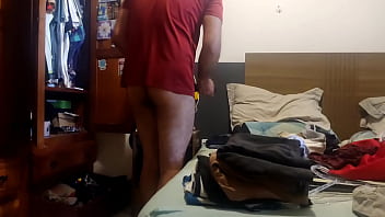 Preview 3 of European Hot Milf Fucks - I&#039_m folding and putting away my clean clothes,  doing it without my pants on,  hoping someone catches me leaning against the bed.