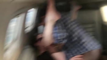 Preview 1 of Son Looking Mom Changing Dress - BBC on plane