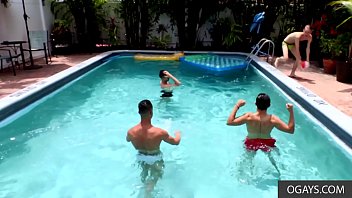 Preview 1 of Cum Rain - Gay Spring Break  - Tyler Lakes,  Oliver Star