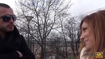 Preview 2 of Lona Hasn - HUNT4K. Bezaubernde Rothaarige mit tollen Br&uuml_sten ist gl&uuml_cklich zu ficken