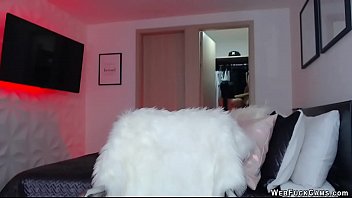 Preview 2 of Ana Oglu - Big tits babe in tight top on webcam