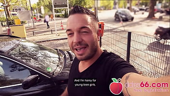 Preview 1 of Hot Choks - CUTE German coed Lou Nesbit FUCKED in public by a greasy dude! (ENGLISH) Dates66.com (FULL SCENE)
