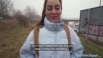 Preview 1 of High Show - Public Agent She takes his big cock down to the balls after losing a simple game
