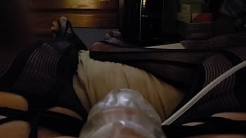 Preview 4 of Indian Two Bhabi Sex - Crossdresser Small Dick Getting Massaged